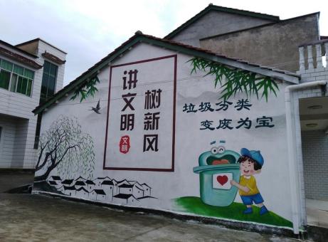 松阳墙绘是现在流行的墙体广告